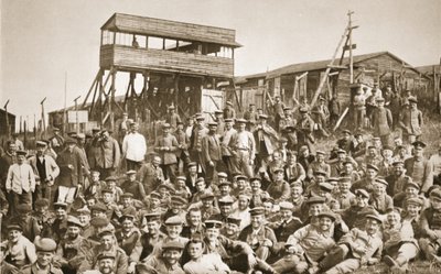 A Group of Prisoners, Eastcote, illustration from German Prisoners in Great Britain by English Photographer